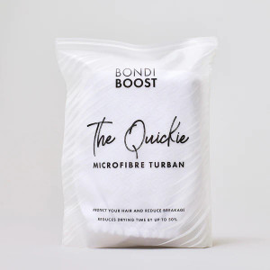 Bondi Boost The Quickie Microfibre Turban - White