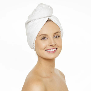 Bondi Boost The Quickie Microfibre Turban - White