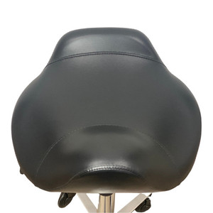 Brumby Stool - Black Base - Clear Wheels
