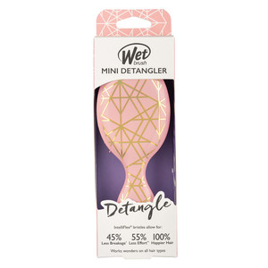 WetBrush Geo Mini Detangler  - Peach Hearts