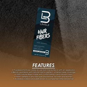 L3VEL3 Hair Fibers Brown