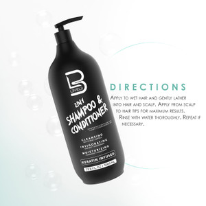 L3VEL3 2 IN 1 Shampoo + Conditioner 1000ml