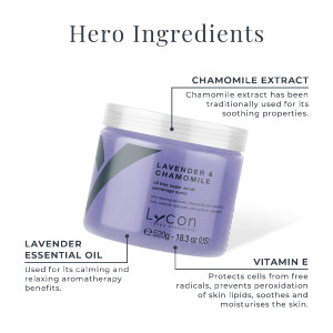 Lycon Lavender & Chamomile Sugar Scrub 520g
