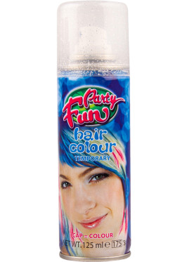 Party Fun Temporary Color Hair Spray Silver Glitter - 125ml
