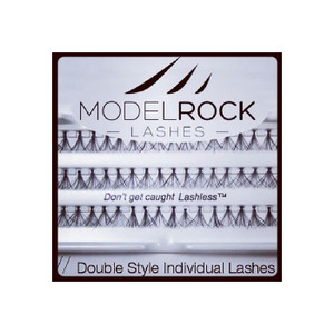 MODELROCK Lashes Double Style Individuals - Extra Long Knot Free
