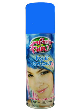 Party Fun Temporary Color Hair Spray Blue - 125ml