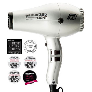 Parlux 385 Power Light Ceramic and Ionic Hair Dryer - Silver