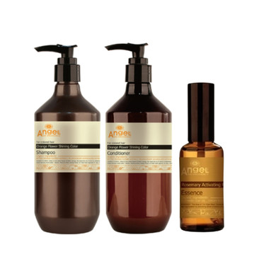 Angel En Provence Orange Flower Shinning Colour Hair Gift Pack With Bonus Thermal Brush