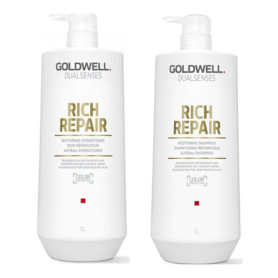 Goldwell Dualsenses Rich Repair Shampoo & Conditioner 1Litre Duo