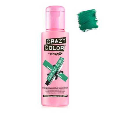 Crazy Color Semi Permanent Hair Colour 100ml-Emerald Green #053