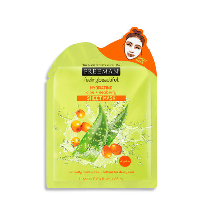 Freeman Hydrating Aloe + Seaberry Sheet Mask 25ml