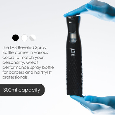 L3VEL3 Beveled Spray Bottle White 300ml