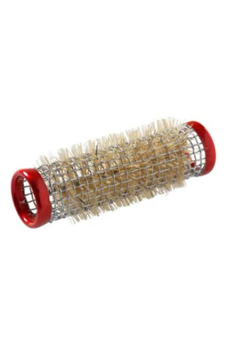 Metal Brush Roller Pink 12 Pack 18mm