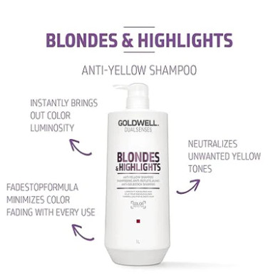 Goldwell Dualsenses Blondes & Highlights Anti-Yellow Shampoo 1Litre