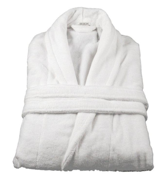 Comfy Adult Unisex Cotton Bath Robe 500gr/m2 Medium - White