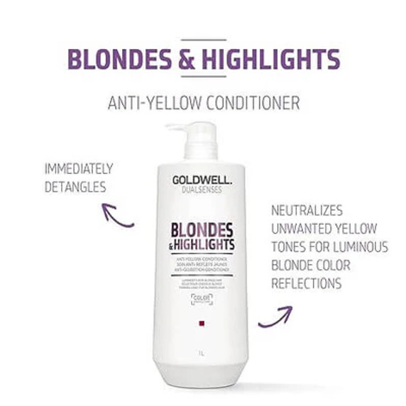 Goldwell Dualsenses Blondes & Highlights Anti-Yellow Conditioner 1Litre
