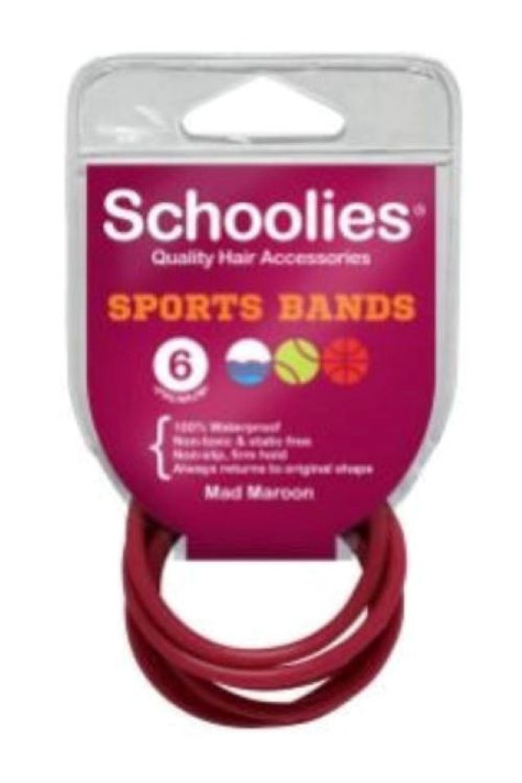 Schoolies Sports Bands 6 Pack - Assorted Colours