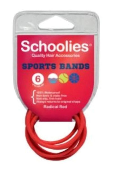 Schoolies Sports Bands 6 Pack - Assorted Colours