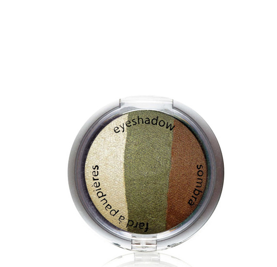 Palladio Baked Eye Shadow Trio - Khaki Palladio Baked Eye Shadow Trio - Khaki