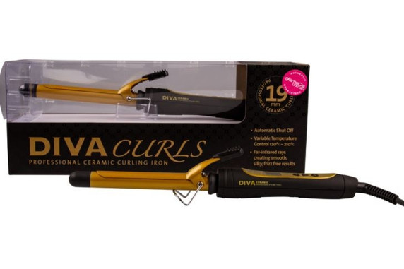 Diva Curls Professional Ceramic Curling Iron 19mm
