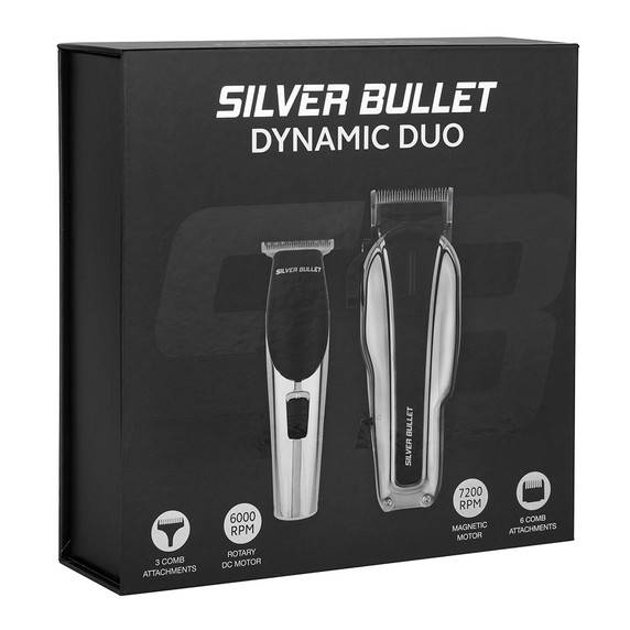 Silver Bullet Dynamic Duo Hair Trimmer and Clipper Set
