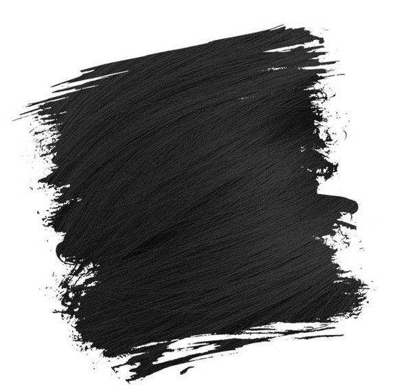 Crazy Colour Semi Permanent Hair Colour 100ml-Black #030