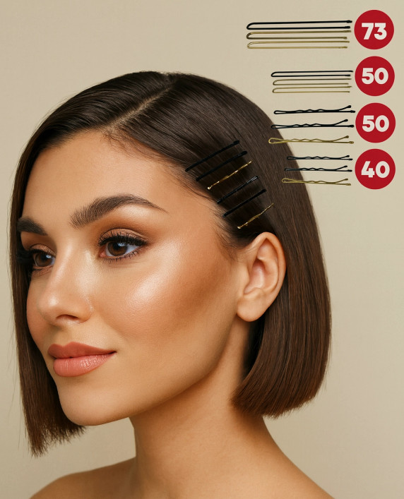 Gripper 50mm Ripple Pins - Gold