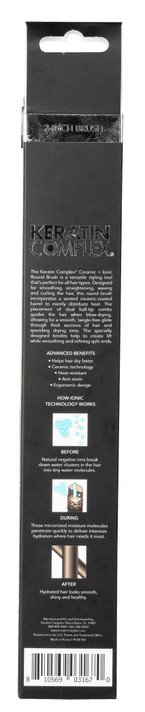 Keratin Complex Ceramic & Ionic Round Brush -2 Inch