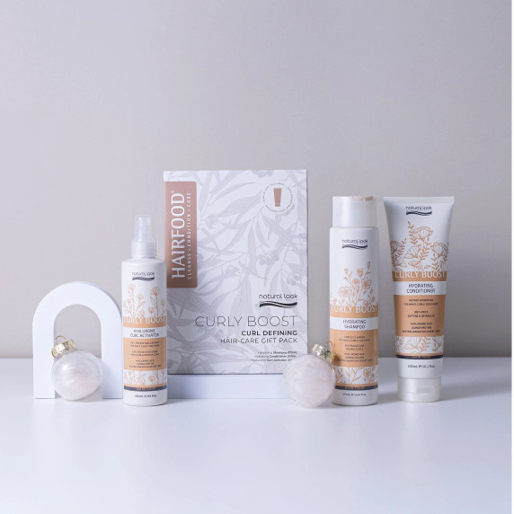 Natural Look Curly Boost Curl Defining Hair Care Gift Pack