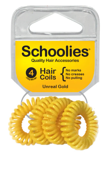 Schoolies Hair Coils 4pc - Unreal Gold