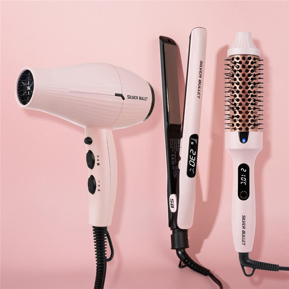 Silver Bullet City Chic Hair Straightener Pink