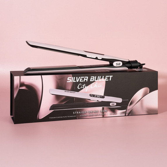 Silver Bullet City Chic Hair Straightener Pink