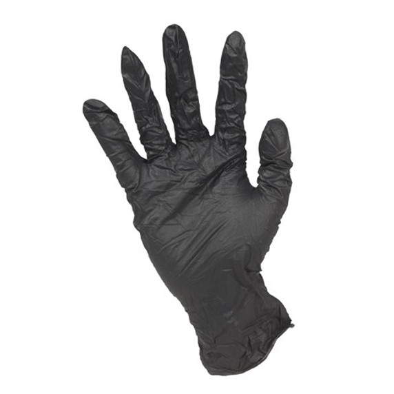 Black Nitrile Gloves 100pcs Pack - Large