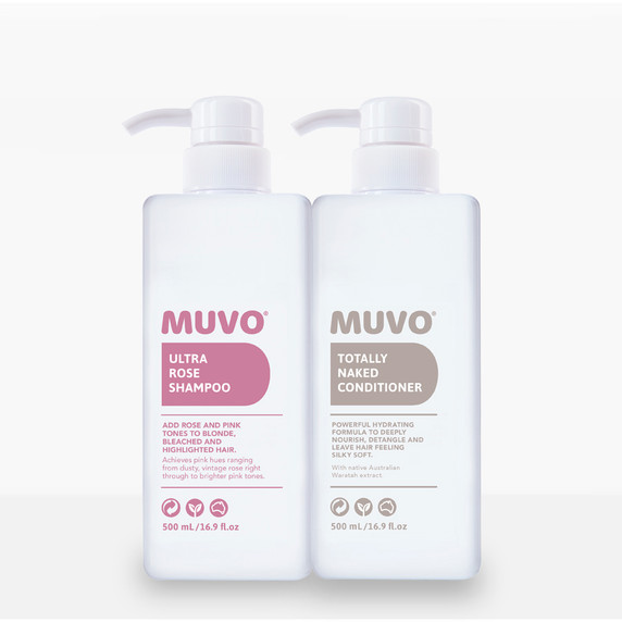 Muvo Professional Ultra Rose Shampoo & Totally Naked ConditionerDuo 500ml