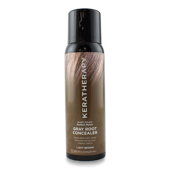 Keratherapy Gray Root Concealer Light Brown - 118ml