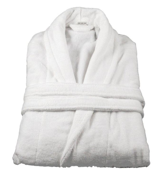 Comfy Adult Unisex Cotton Bath Robe 500gr/m2 Large - White
