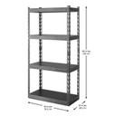 Gladiator® 30" (76.2 cm) Wide EZ Connect Rack with Four 15" (38.1 cm) Deep Shelves YGRC304RGG