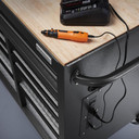 Gladiator® Premier 41 inch (104.1 cm) 9-drawer Mobile Tool Workbench with Solid Wood Top GAMT41HWJG