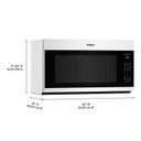 Whirlpool® 2.1 cu. ft. Microwave Hood with 4-Speed Venting YWMMS5630TW