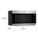 Whirlpool® 2.1 cu. ft. Microwave Hood with 4-Speed Venting YWMMS5630TZ