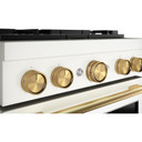 KitchenAid® 30-Inch 4 Burner Commercial-Style Dual Fuel Range with No Preheat Air Fry Mode KFDS930SPL