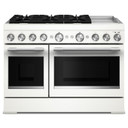 KitchenAid® 48-Inch 6 Burner Commercial-Style Dual Fuel Range with Griddle KFDD948SPL