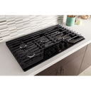 Whirlpool® 36-inch Gas Cooktop with EZ-2-Lift™ Hinged Cast-Iron Grates WCG55US6HB