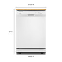 Whirlpool® Heavy-Duty Dishwasher with 1-Hour Wash Cycle WDP370PAHW