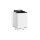 6.0-6.1 Cu. Ft. Whirlpool® Top Load Washer with Removable Agitator WTW6157PW