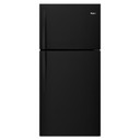 Whirlpool® 30" Wide Top-Freezer Refrigerator with LED Interior Lighting WRT549SZDB