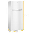 Whirlpool® 28-inch Wide Refrigerator Compatible With The EZ Connect Icemaker Kit – 18 Cu. Ft. WRT518SZFW
