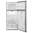 Whirlpool® 28-inch Wide Refrigerator Compatible With The EZ Connect Icemaker Kit – 18 Cu. Ft. WRT518SZFG