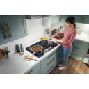 Whirlpool® 36-inch Gas Cooktop with 2-in-1 Hinged Grate to Griddle WCGK7536PS