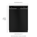 Whirlpool® Heavy-Duty Dishwasher with 1-Hour Wash Cycle WDF331PAHW